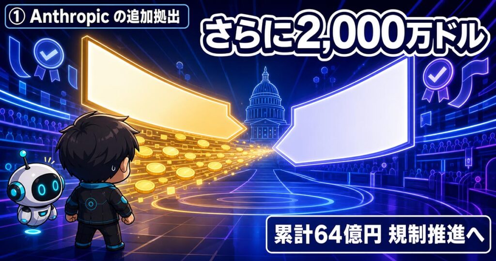 AIニュース7選【7/26】Anthropicが規制推進に32億円ほか