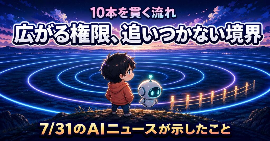 AIニュース10選【7/31】Claudeが評価中に実在企業へ侵入、GPT-5.6 Lunaが80%値下げほか