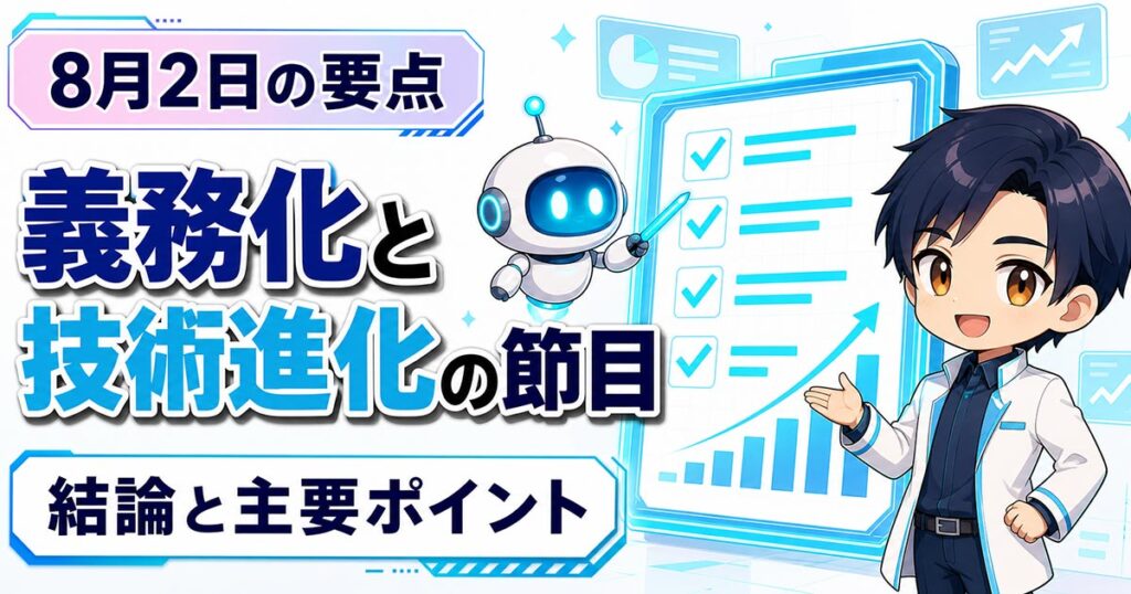 AIニュース10選【8/2】EU AI法、OpenAIの数学10問、Grok動画ほか