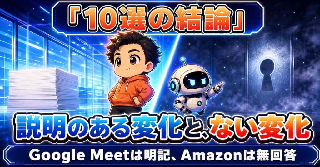 AIニュース10選【8/4】Google Meetが画面を自動記録、Amazonがレビュー制限ほか