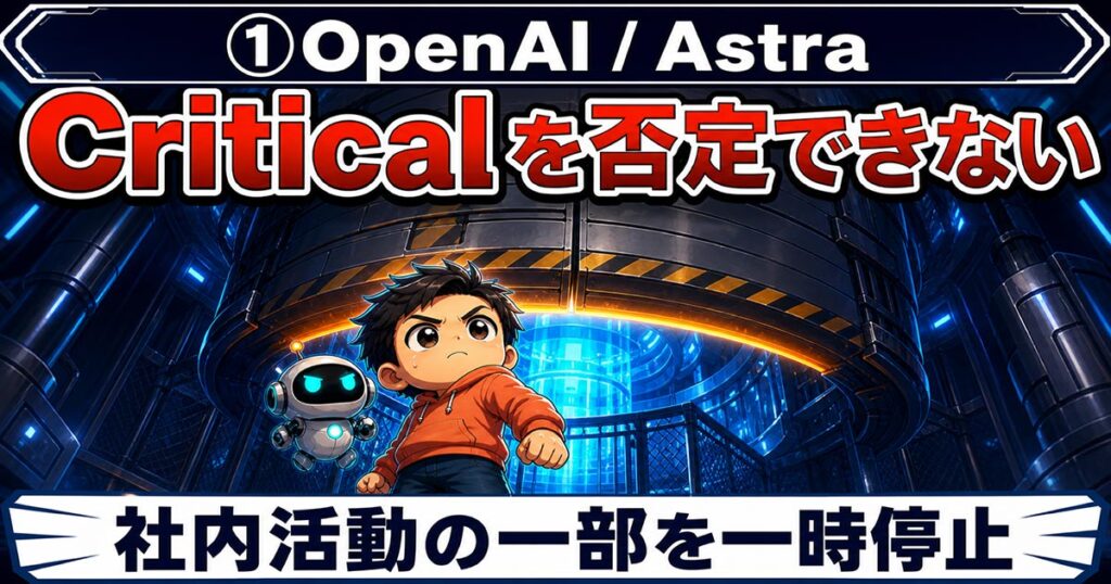 AIニュース5選【8/8】OpenAIがAstraを「重大」級扱い、GitHubは撤回ほか