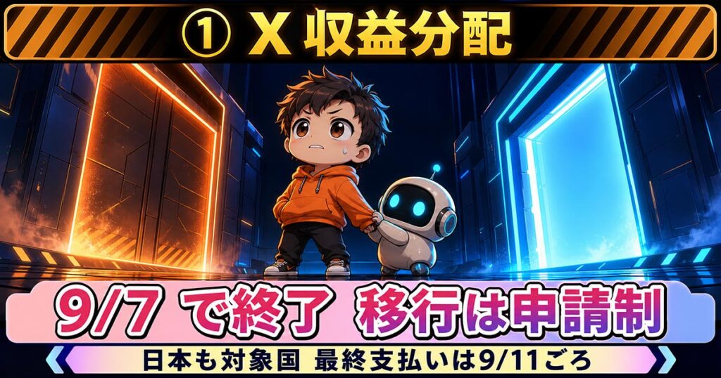 AIニュース10選【8/9】Xの収益分配が9月7日終了、Claude Codeほか