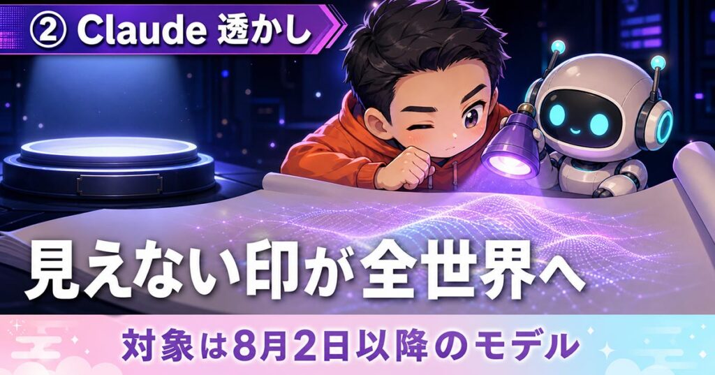 AIニュース10選【8/12】ChatGPT広告が日本開始、Claudeに透かしほか