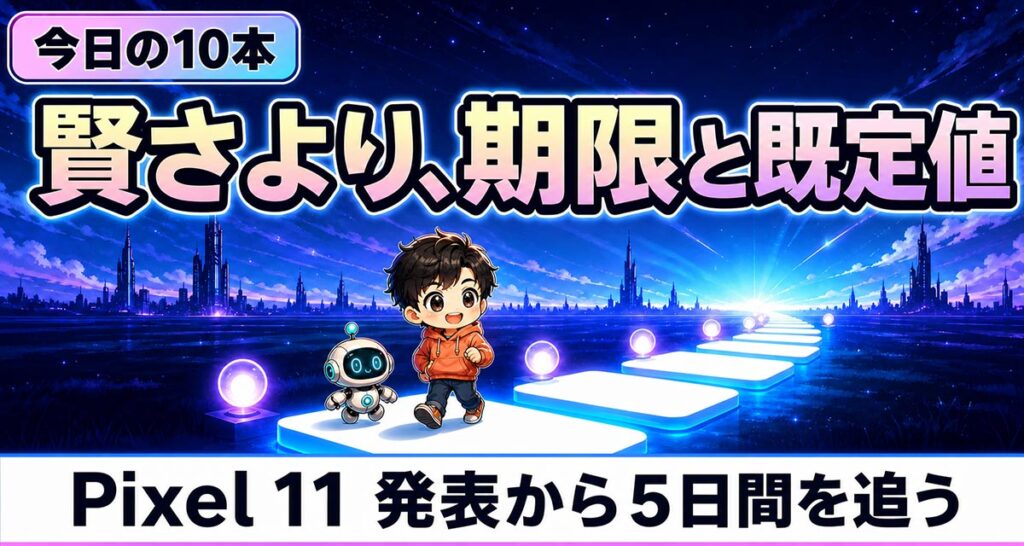 AIニュース10選【8/17】Copilotが8/18に機能廃止、Pixel 11発売ほか