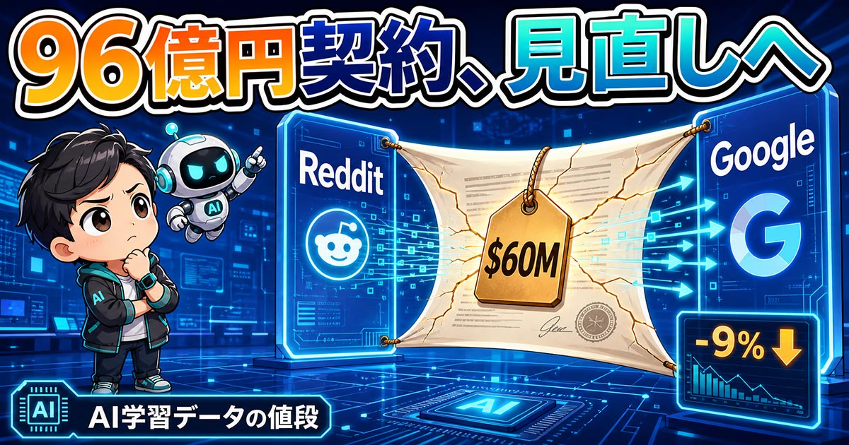 Redditが96億円の契約を見直す理由。AI学習データの値段