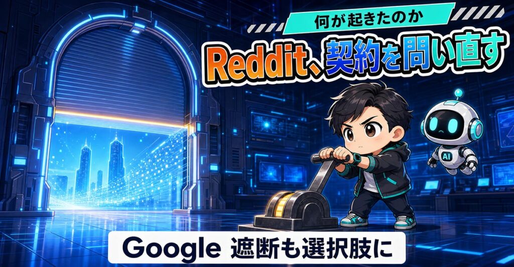 Redditが96億円の契約を見直す理由。AI学習データの値段