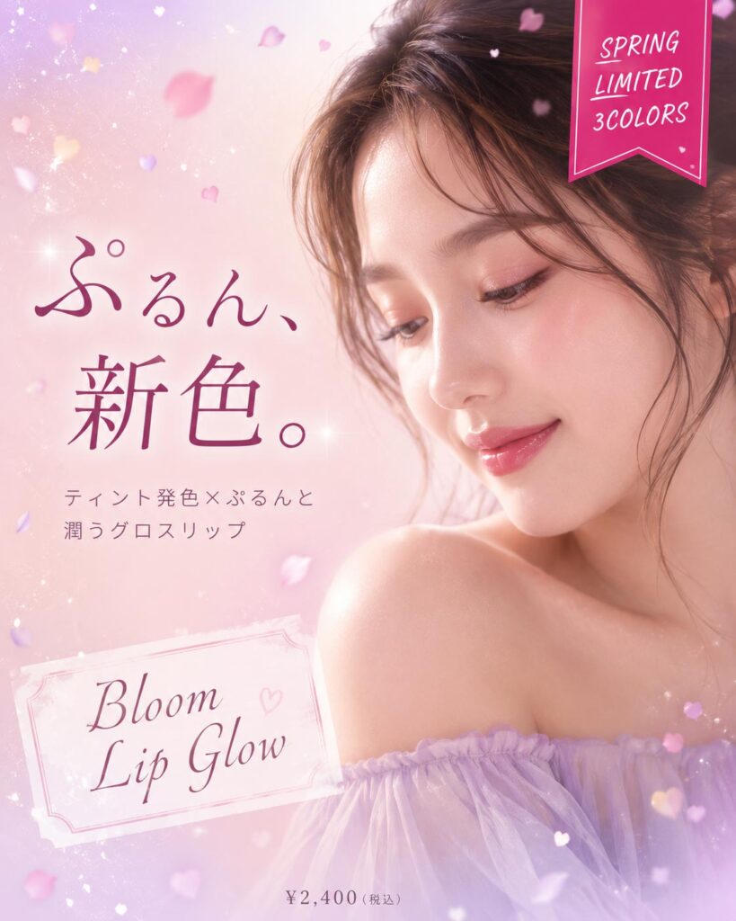 美容広告バナー画像(4:5)プロンプト