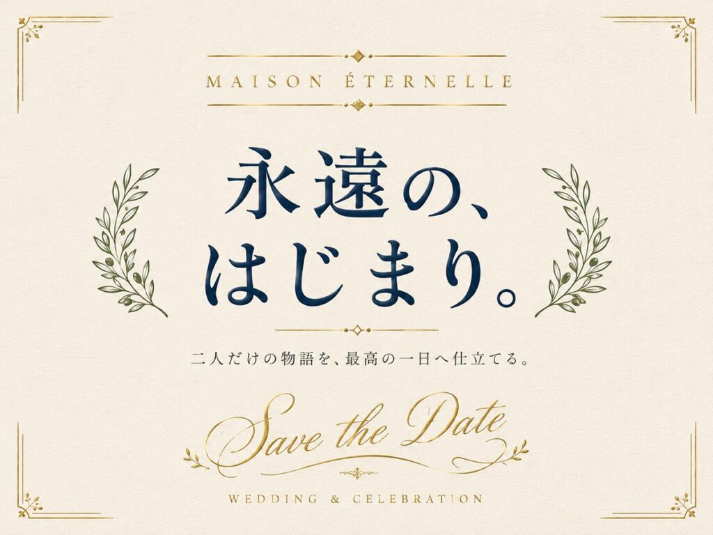 結婚式広告バナー画像(4:3)プロンプト