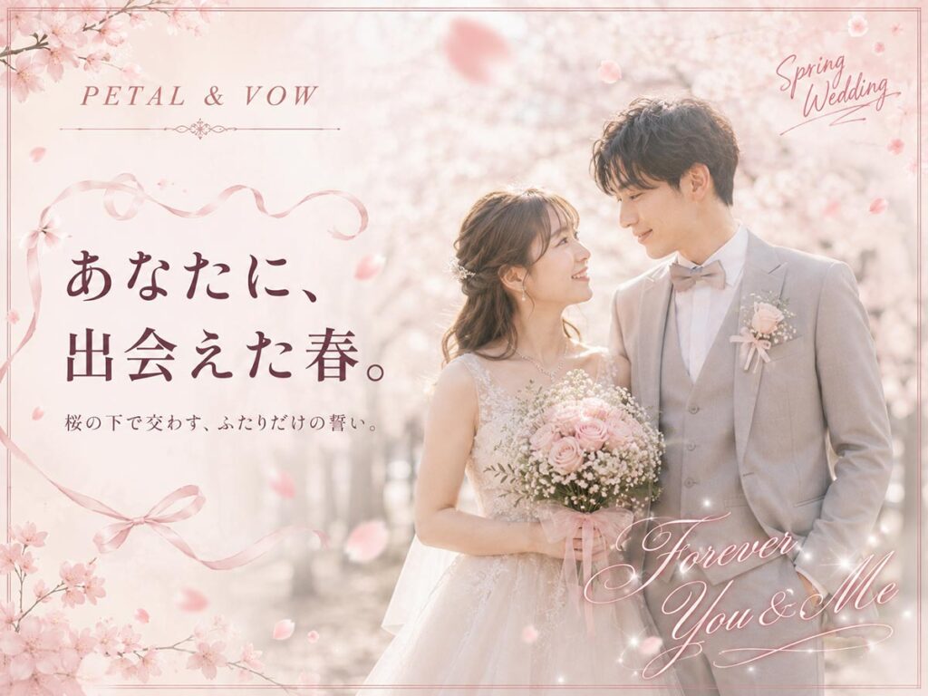 結婚式広告バナー画像(4:3)プロンプト