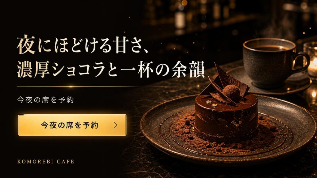 カフェ広告バナー画像（16:9）プロンプト