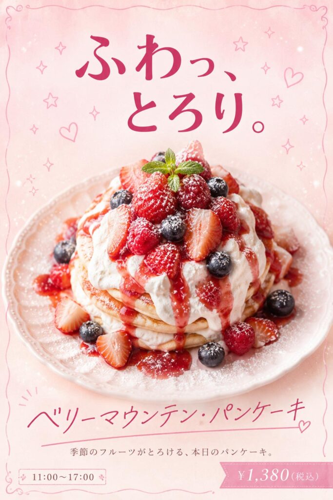 カフェ広告バナー画像（2:3）プロンプト
