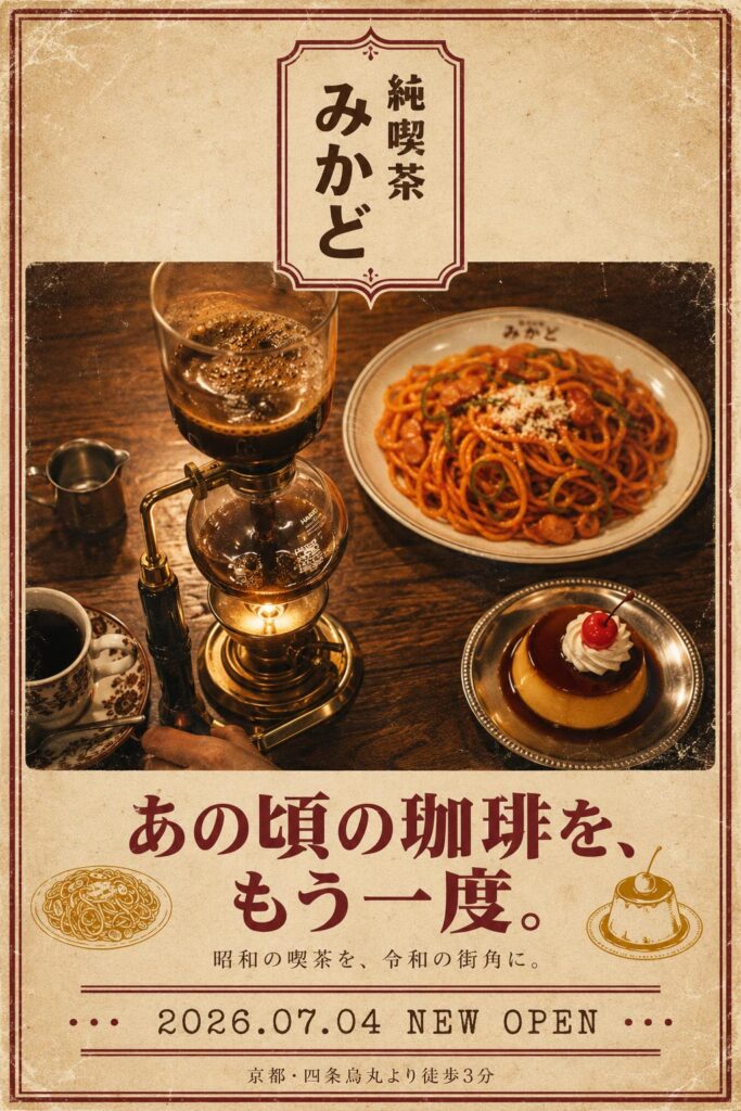 カフェ広告バナー画像（2:3）プロンプト