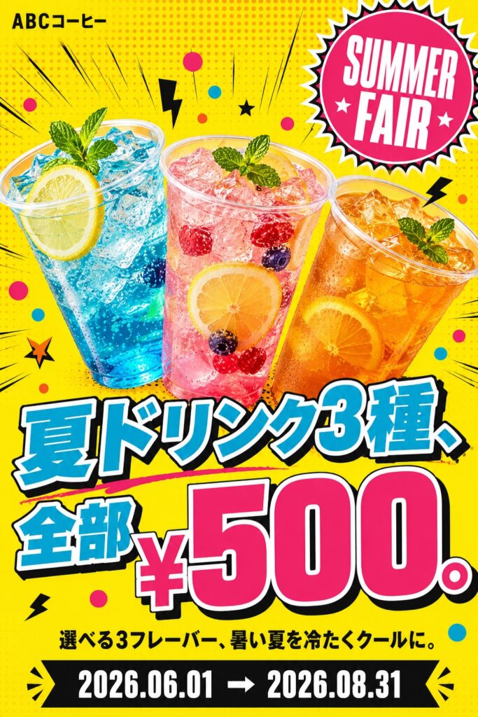 カフェ広告バナー画像（2:3）プロンプト