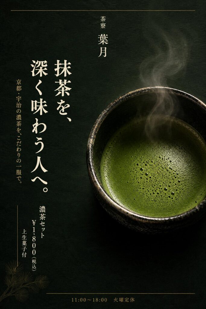 カフェ広告バナー画像（2:3）プロンプト