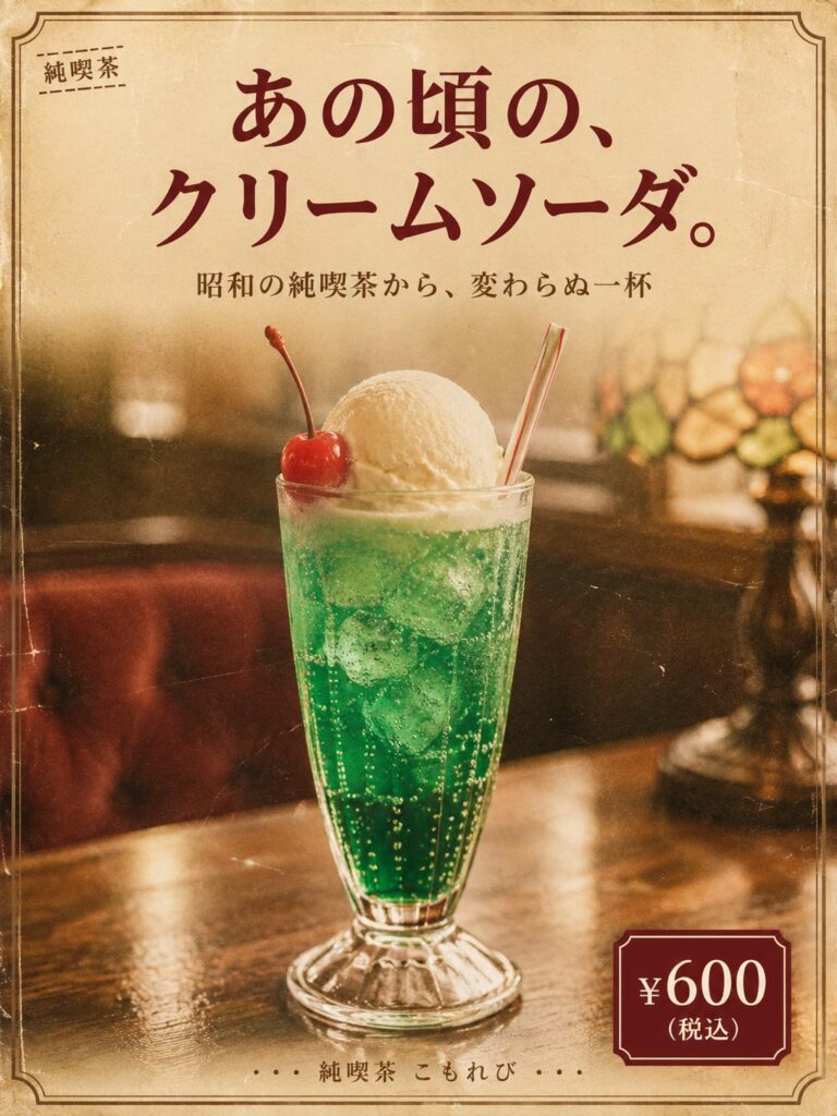 カフェ広告バナー画像(3:4)プロンプト