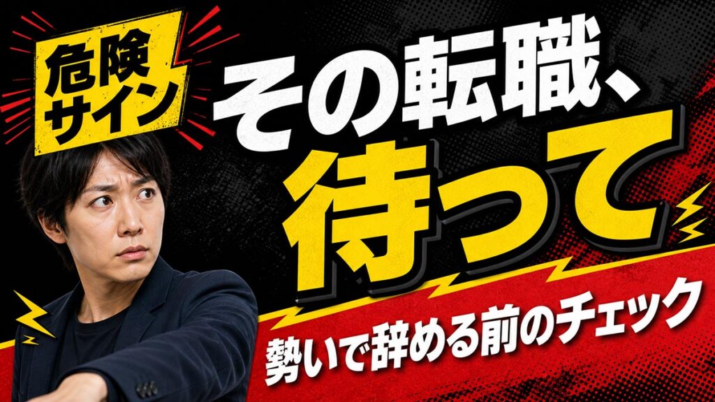 YouTubeサムネイル画像（転職）プロンプト