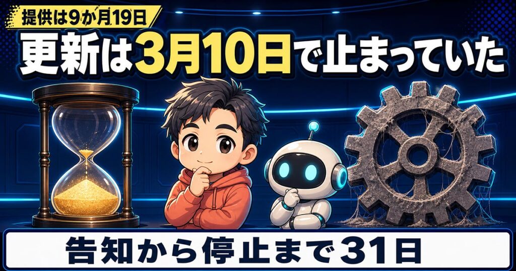 ChatGPT Atlasが8月9日で終了。停止時刻は公表されていない