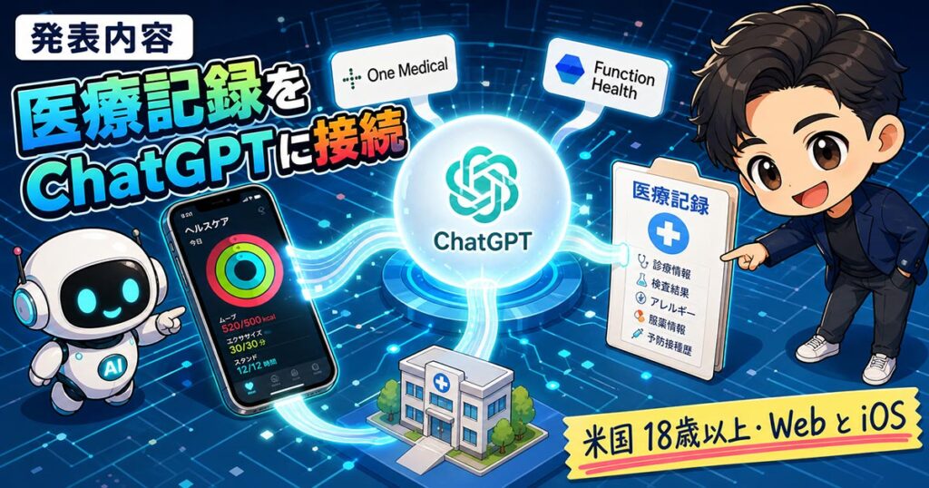 ChatGPT Healthが米国で提供拡大、医療記録連携の要点