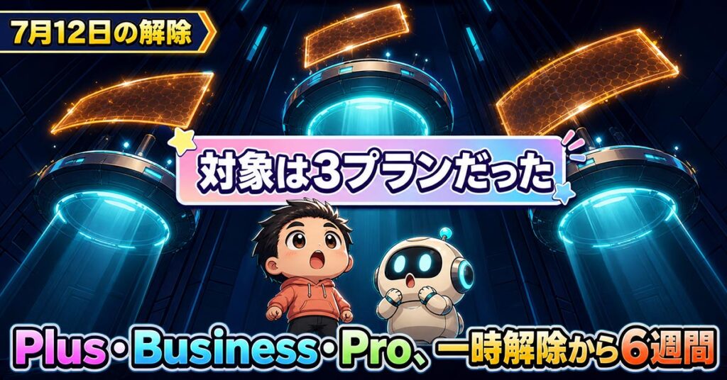 ChatGPT Plusで5時間制限が復活。告知はXの1投稿だけだった