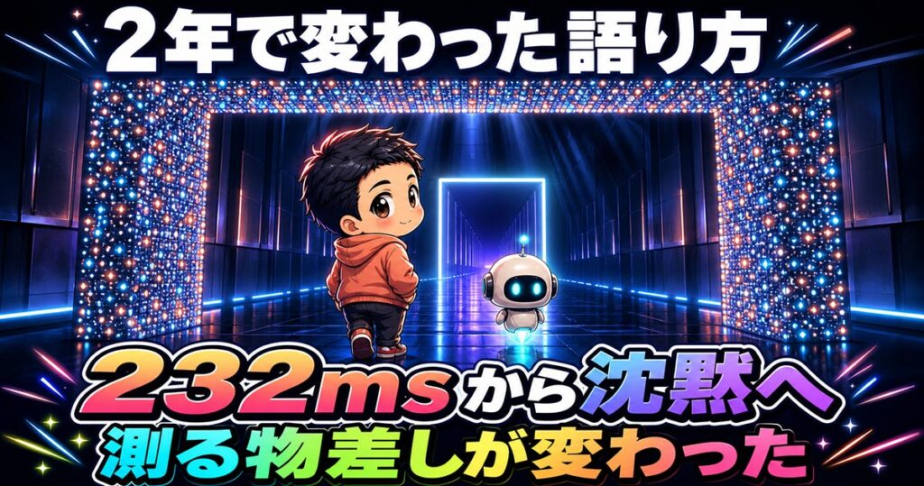 ChatGPTの音声が自然になった理由。ミリ秒は1つも書かれていない