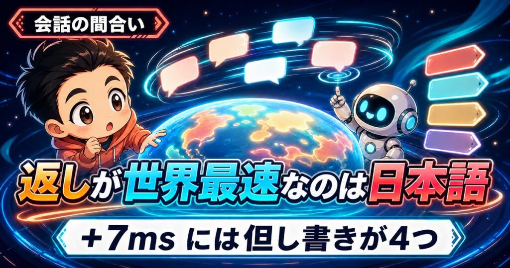 ChatGPTの音声が自然になった理由。ミリ秒は1つも書かれていない