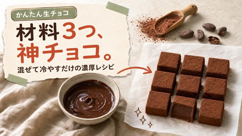 YouTubeサムネイル画像（チョコレート）プロンプト