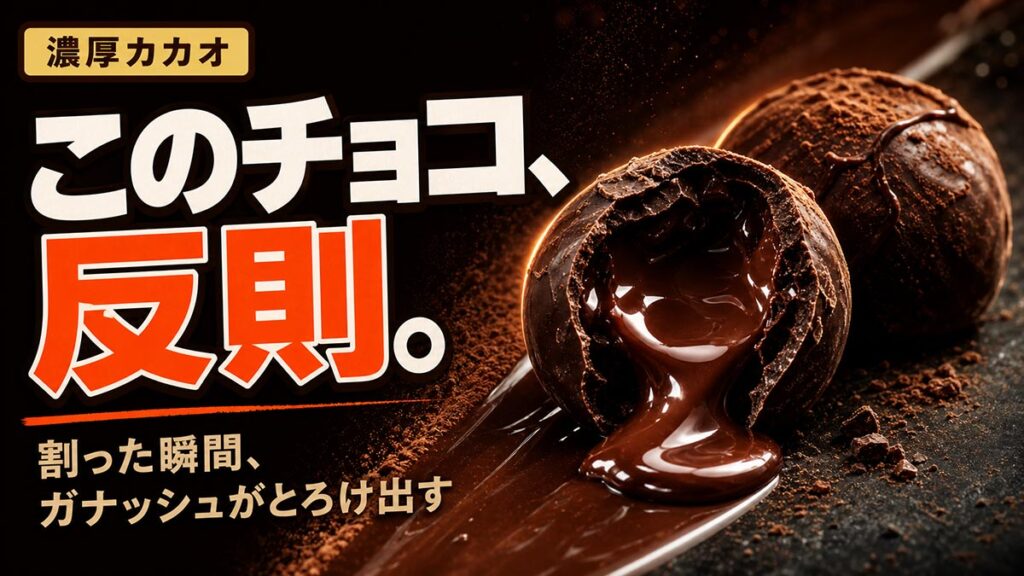 YouTubeサムネイル画像（チョコレート）プロンプト