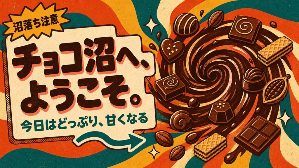 YouTubeサムネイル画像（チョコレート）プロンプト