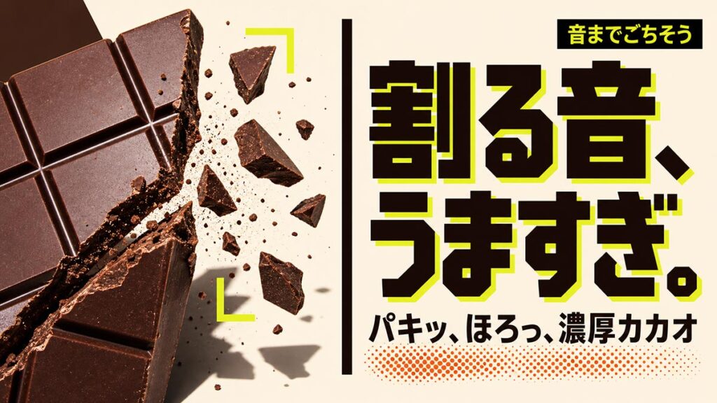 YouTubeサムネイル画像（チョコレート）プロンプト