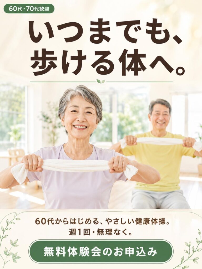 フィットネス広告バナー画像（3:4）プロンプト