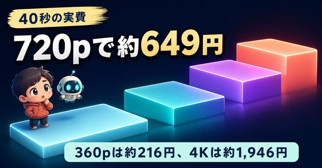 Gemini Omni 1.1で40秒に。ただしVeo 3.1は148秒まで伸びる