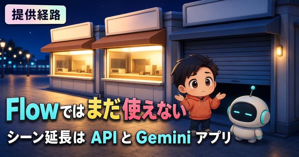 Gemini Omni 1.1で40秒に。ただしVeo 3.1は148秒まで伸びる