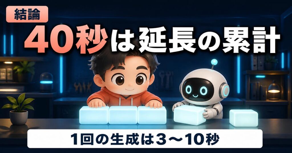 Gemini Omni 1.1で40秒に。ただしVeo 3.1は148秒まで伸びる