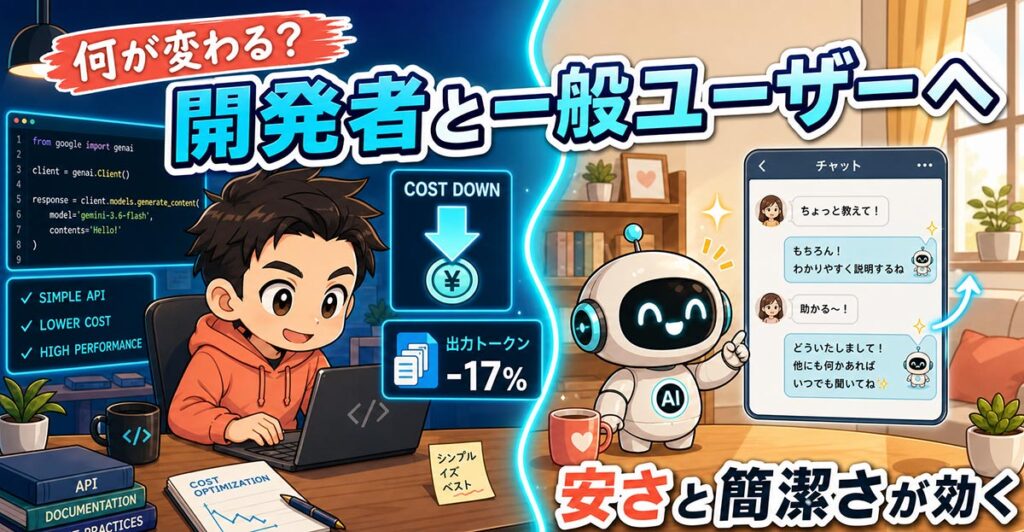 Gemini 3.6 Flash発表。Google新主力の変更点
