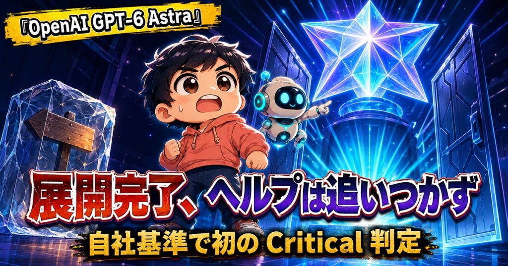 GPT-6 Astraの展開は9月5日朝に完了。ヘルプは今も「まだ一般提供ではない」