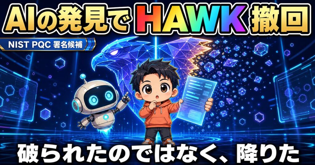 AIが見つけた弱点で暗号の標準化候補が消えた。撤回の全文を読む