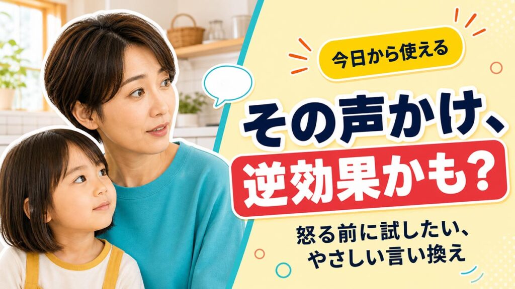 YouTubeサムネイル画像(子育て)プロンプト