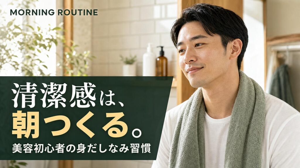 YouTubeサムネイル画像（メンズ美容）プロンプト