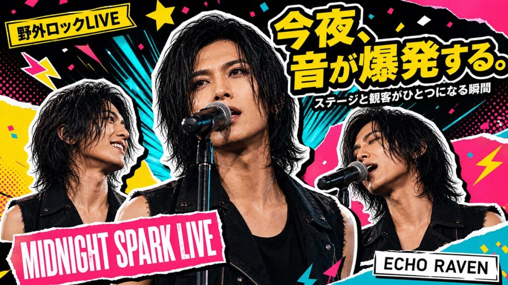 YouTubeサムネイル画像(音楽LIVE)プロンプト