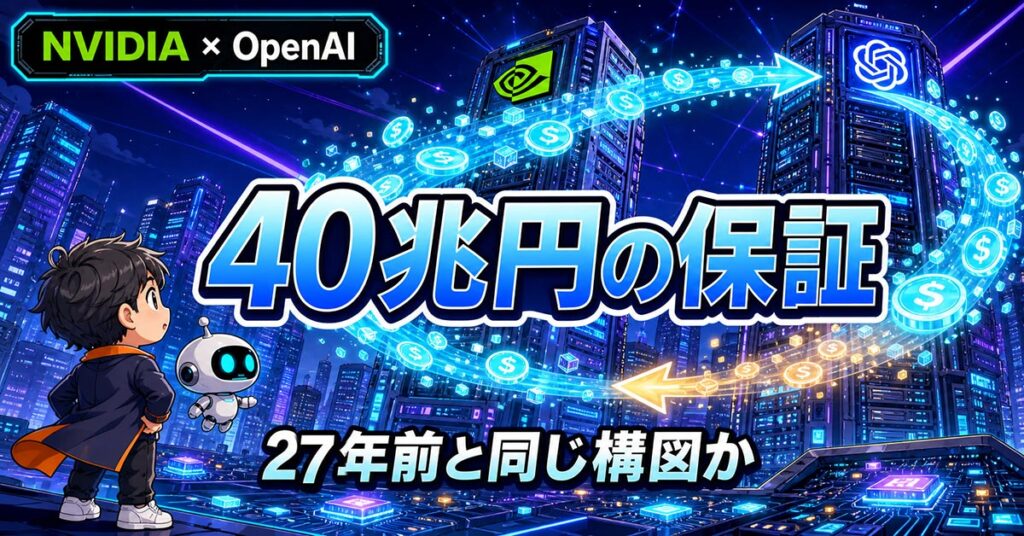 NVIDIAがOpenAIに40兆円保証。26年前と同じ構図なのか