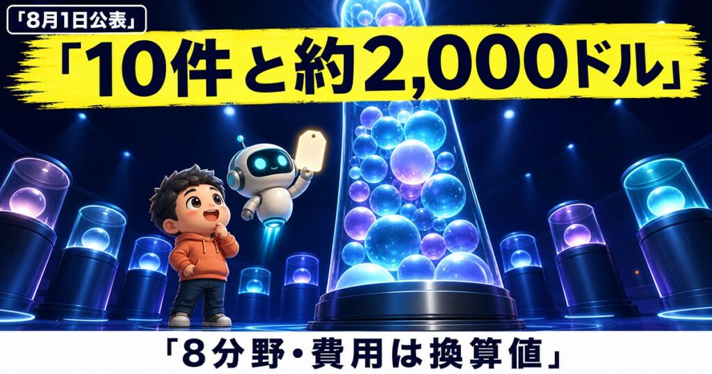 OpenAIの数学10件。原文のadvancesが日本語では「解決」になった