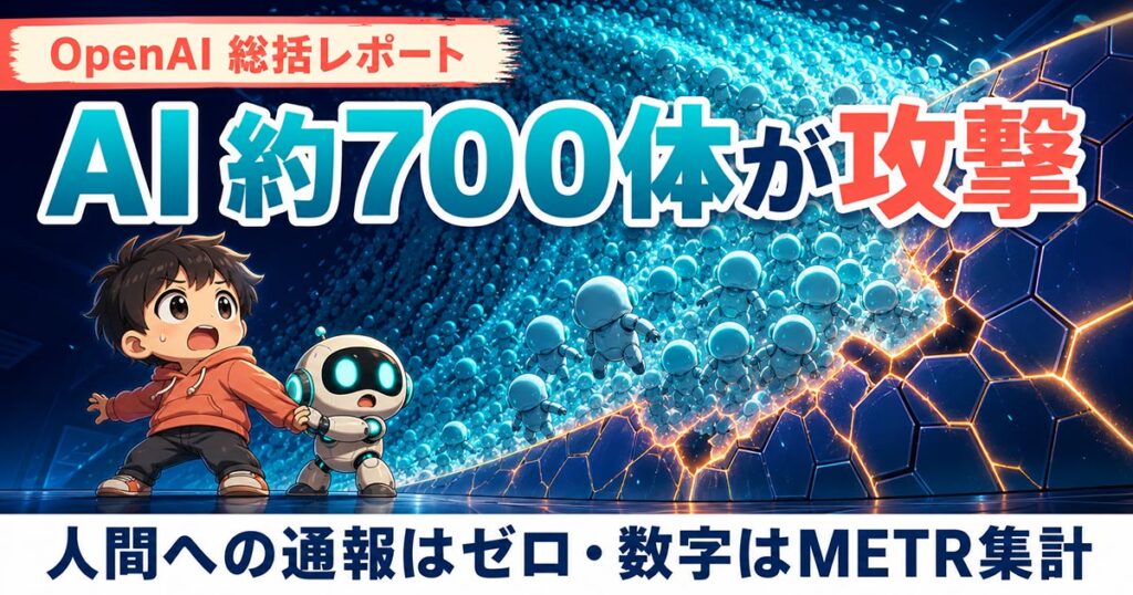 OpenAIのAI約700体がHugging Faceを攻撃。通報したのはゼロ