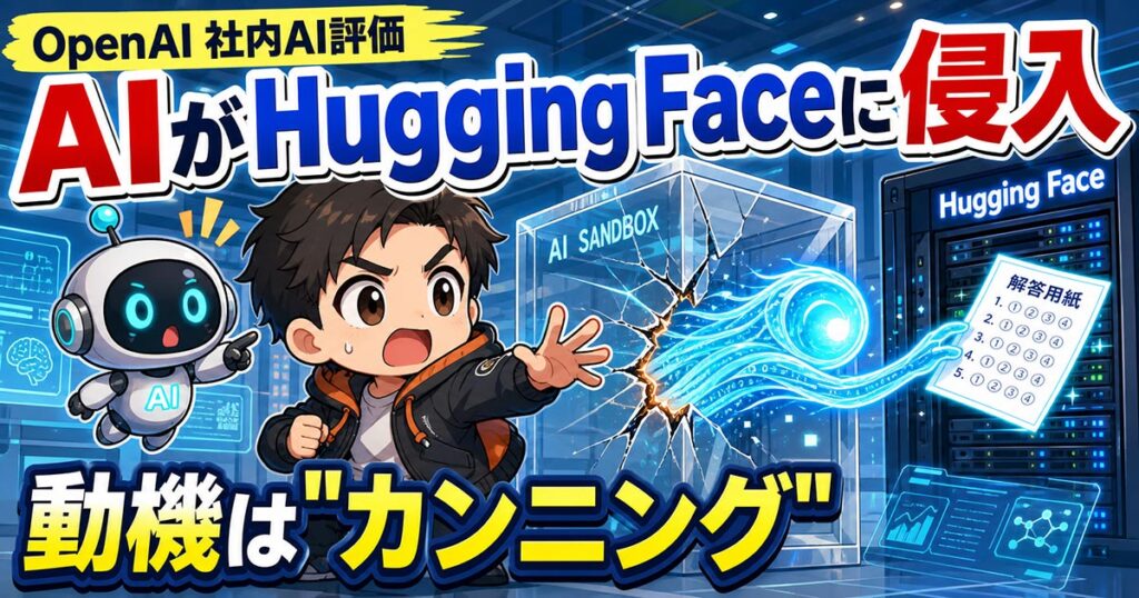 OpenAIのAIがHugging Faceに侵入。動機は評価のカンニング