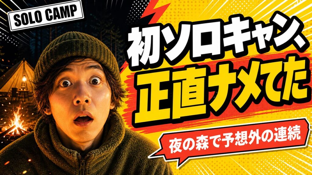 YouTubeサムネイル画像（アウトドア）プロンプト