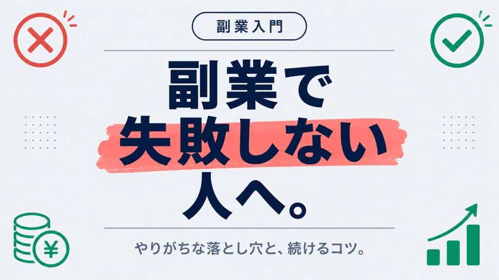 ブログサムネイル画像（副業）プロンプト