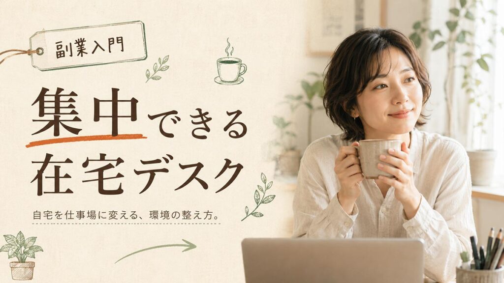ブログサムネイル画像（副業）プロンプト
