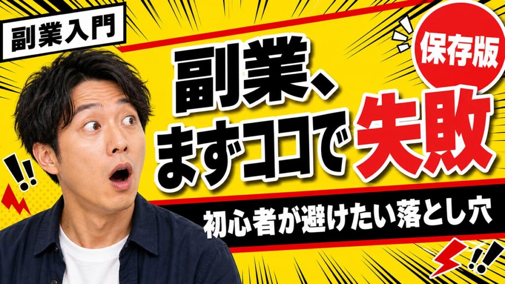 YouTubeサムネイル画像(副業)プロンプト