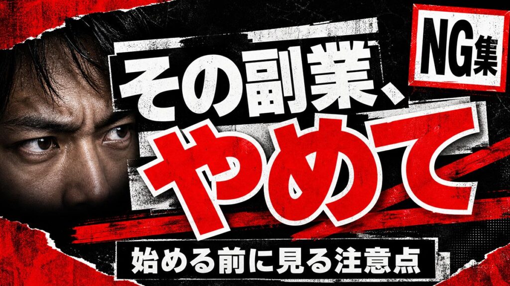 YouTubeサムネイル画像(副業)プロンプト