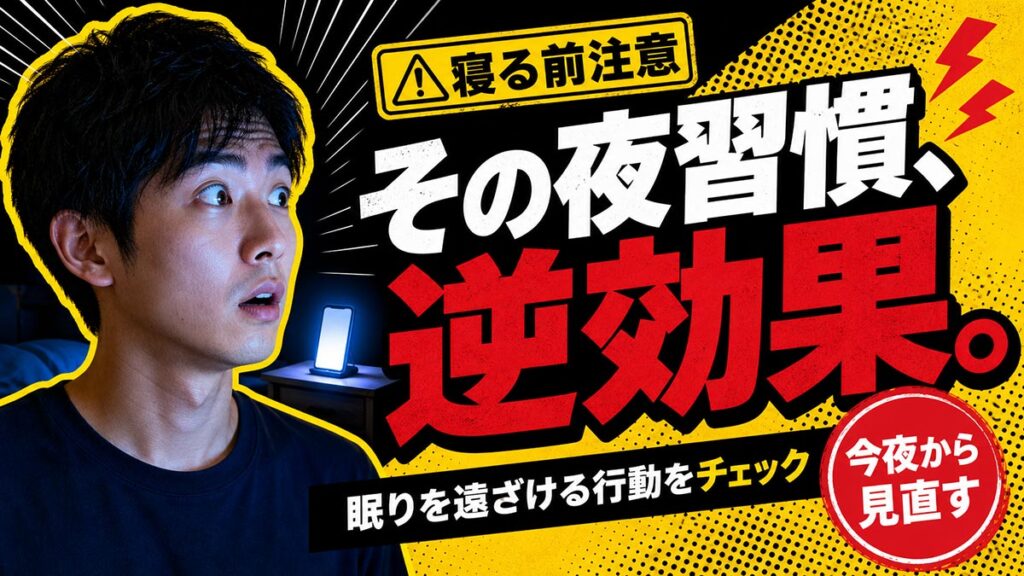 YouTubeサムネイル画像(睡眠)プロンプト