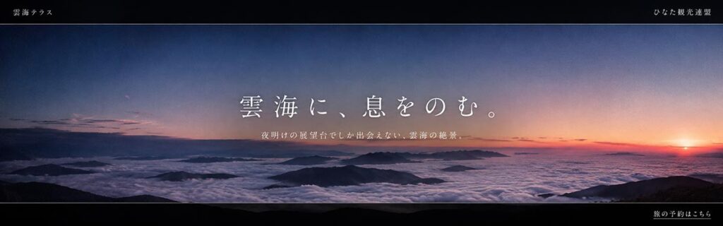 旅行広告バナー画像（16:5）プロンプト
